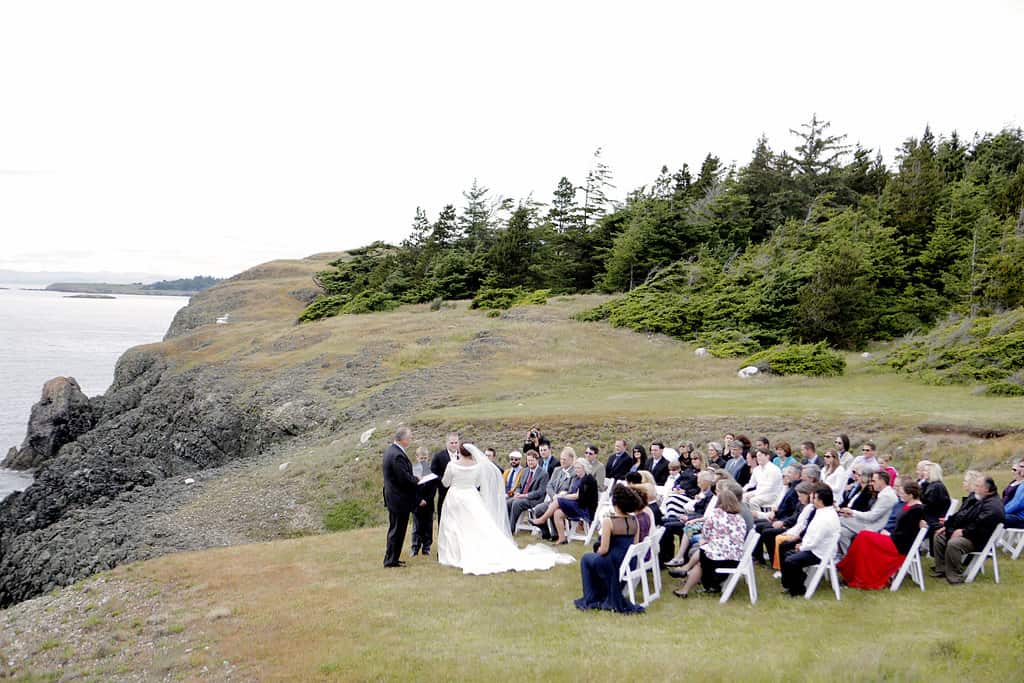 Outdoor Lopez Island wedding from Taylor'd Events Group | Belathee Photography 